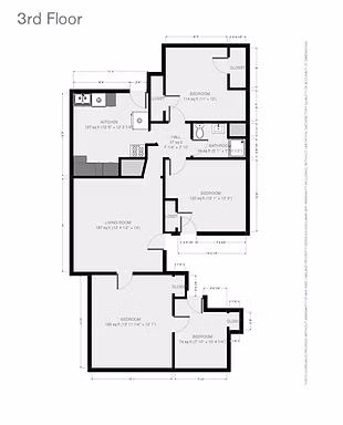 9 N. Hancock St. #5 Floorplan
